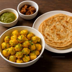 Aloo Jeera + Plain Paratha