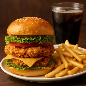 Chicken Tower Burger combo 
