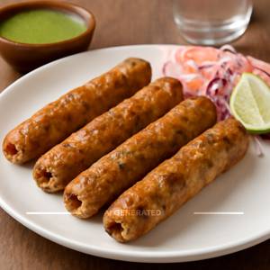 Chicken Seekh Kebab (4 Pieces) [Half