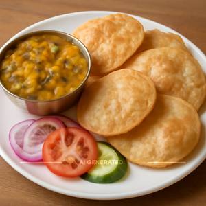 Puri Bhaji Plate