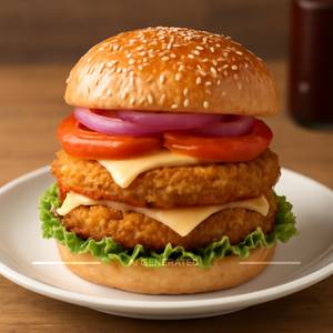 Double chicken burger