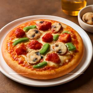 7" Mighty Meaty Pizza