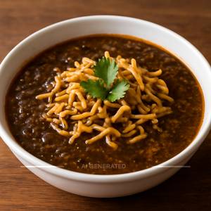Shev Bhaji (Black Gravy)