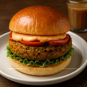 Thousand irani veg burger