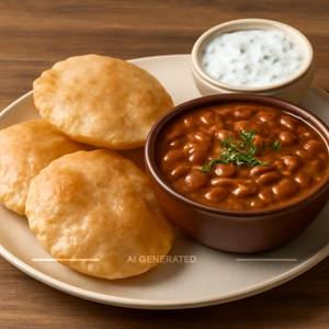 8 poori rajma with raita