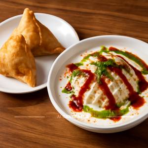 2 Dahi Samosa + Bombay Special Dahi vada                                                                                 