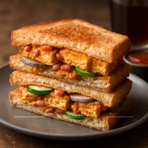 Paneer Tikka Cheese Sandwich