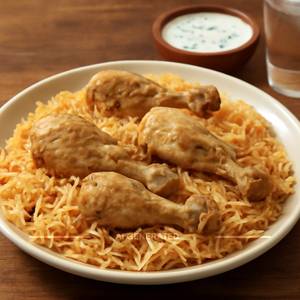Chicken Afghani Biryani [4 Pieces]