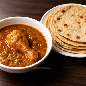 1 Chicken Masala + 5 Chapati                                                                  