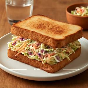 Coleslaw sandwich 