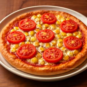 Tomato & Corn Pizza 