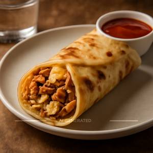 Egg chicken roll