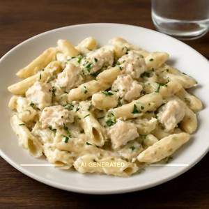 Chicken White Sauce Penne Pasta