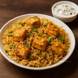 Paneer Biryani with Raita