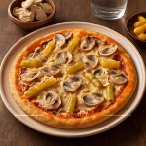 Mushroom Babycorn Pizza