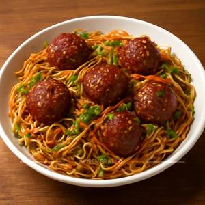 Veg Manchurian Noodles