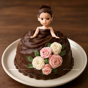 Triple chocolate flavour cake