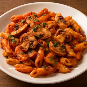 Red Sauce Mushroom Pasta