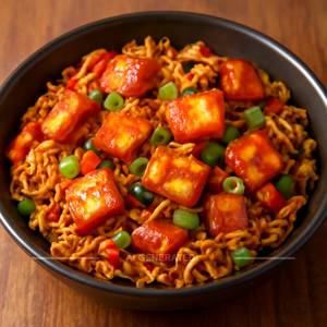 Chilli paneer maggi