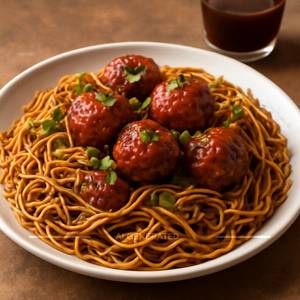 Egg Manchurian Noodles