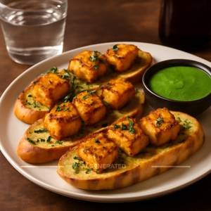 Paneer Tikka Garlic Bread