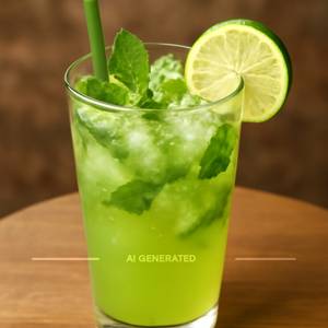 Green apple mojito