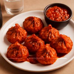 Paneer Schezwan Fried Momos [6 Pieces]