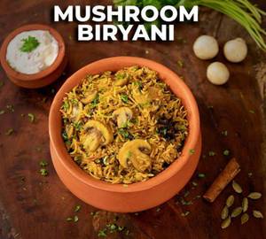 Mushroom biryani