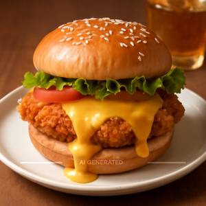 Chicken Cheese Blast Burger