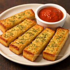 Garlic Bread Sticks With Dip