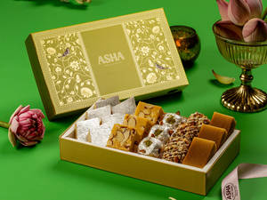 Asha 104 Kaju Badam & Khova Mix Sweet 500Gms