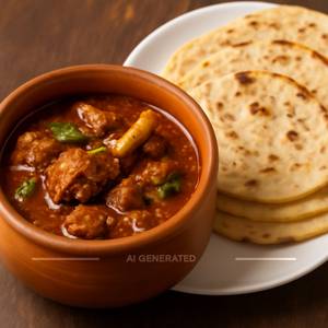 Mutton Handi & 5 tandoor Roti                                                                          