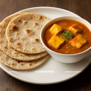 Paneer Masala And 3 Chapati