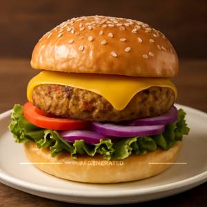 Veg Burger with Cheese
