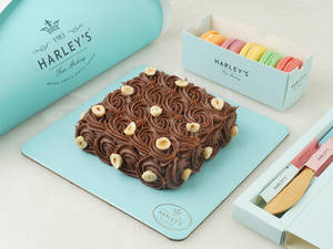 Hazelnut Choco Medovik Bento Cake & Macarons