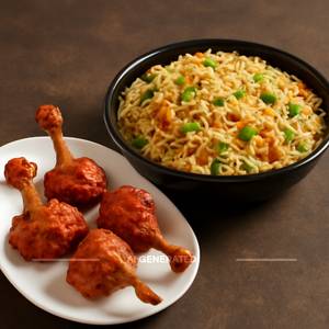 Chicken Lollipop (4 Pcs) + Chicken Fried Rice 