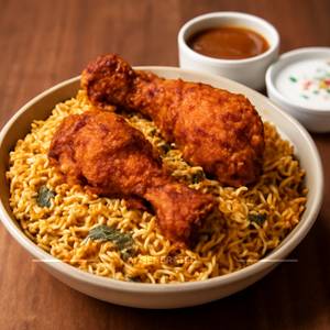 Chicken fry piece biryani
