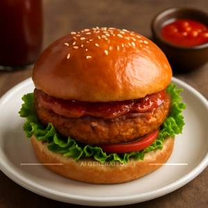 Veg Schezwan Burger