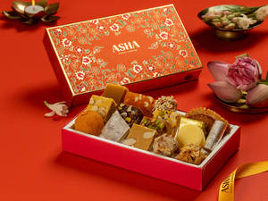 Asha 108 Kaju & Khova Premium Mix Sweet 500 Gms