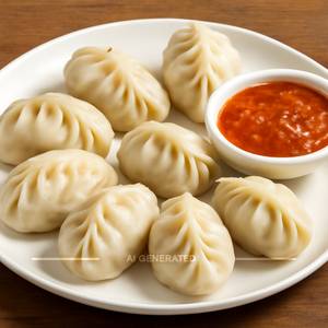 Veg Steamed Momos [6 Pieces]