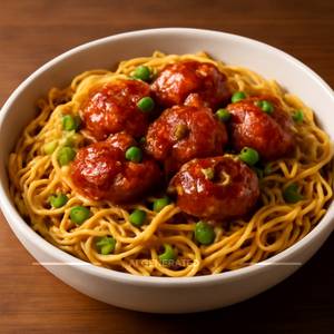 Chicken manchurian noodles