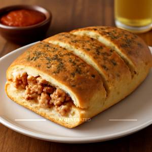 Non Veg Stuffed Garlic Bread