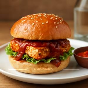 Paneer Chilli Lava Burger