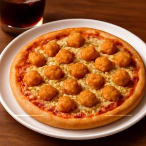 Chicken Popcorn Pizza [8 Inches]