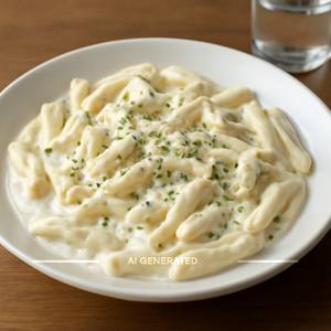 White cheese pasta