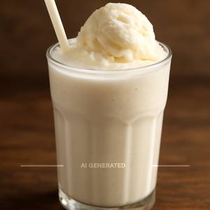 Vanilla Shake With Ice Cream