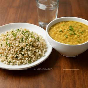 Sabudana Khichadi + Dal Khichadi        