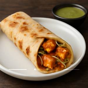 Paneer shawarma roll