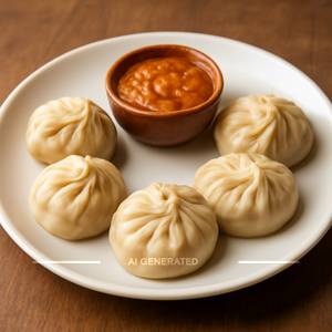Chicken Steamed Momos [5 Pieces]