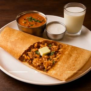 Paneer Pav Bhaji Dosa